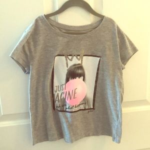 Grey “JUST IMAGINE” t-shirt